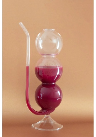 Pipetli Boğumlu Cam Bardak