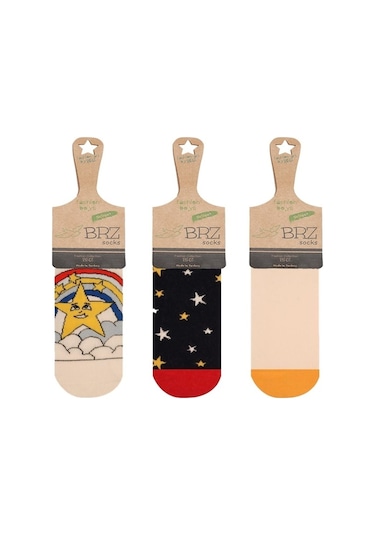 Brz Kids Yıldız Desenli Erkek Çocuk Patik Çorabı