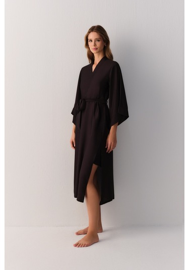 Suwen Ethereal Uzun Sabahlık St4446615l012 Siyah