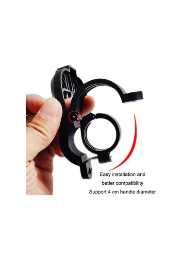 Bisiklet Far Bilgisayar Braketi Gidon Uzatma Siyah Siyah