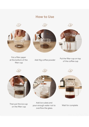 Qingmipy 300ml Cam Soğuk Demleme Kahve Makinesi - Buzlu Çay Ve Kahve İçin Pratik Filtreli Sürahi Diğer