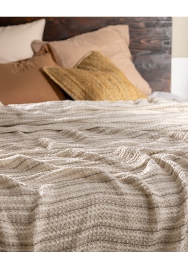 Marinos Çift Kişilik Yatak Örtüsü - Gri 8684427228692 Gri