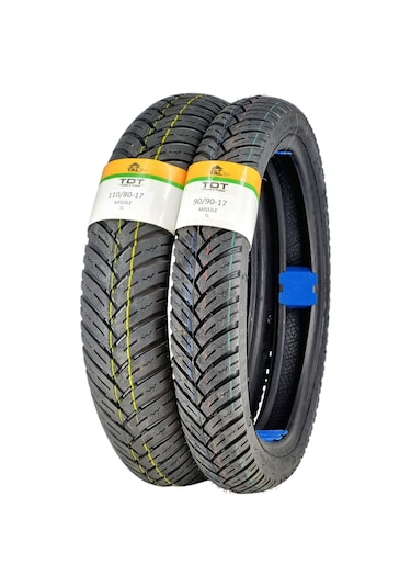 110/80-17 Ve 90/90-17 Lastik Takımı Tl Tubeless - Dubleks