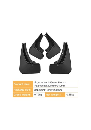 Anjiexun Adet Araba Çamurluk Çamurlukları Sıçrama Çamurluk Çamurluk Mg 4 Ev 22-23 İçin