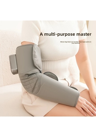 Fochsia Gray Kablosuz Usb Şarjlı Bacak Masaj Aleti 3 Isıtma Modlu Hava Basınçlı Kneading Büyük Küçük Bacaklar İçin Altın