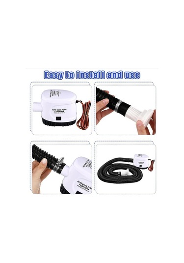 Homyl Sintine Pompası Kullanımı Kolay Parçalar Su Teknesi 750gph