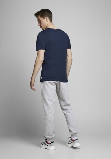 Jack & Jones Paçası Lastikli Eşofman Altı 12178421 Light Grey Melange Açık Gri - Turuncu