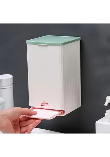 Sunshine011 Yapışkanlı Duvar Tipi Kağıt Havluluğu - Pastel Yeşil, Banyo & Mutfak Düzenleyici Açık Yeşil