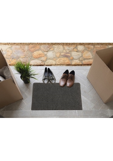 Kapı Önü Paspası, Halılı Paspas, 40 60-gri