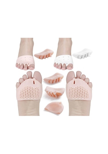 Ayak Gömlek Silikon Nasır Koruyucu 5 Parmak Ayırıcı Makaralı
