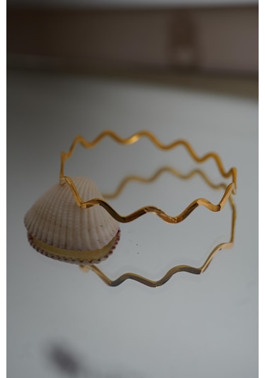 Ingold Yatırımlık 22 Ayar 11 Gram İşçiliksiz Zigzag Altın Bilezik 6.2 Cm