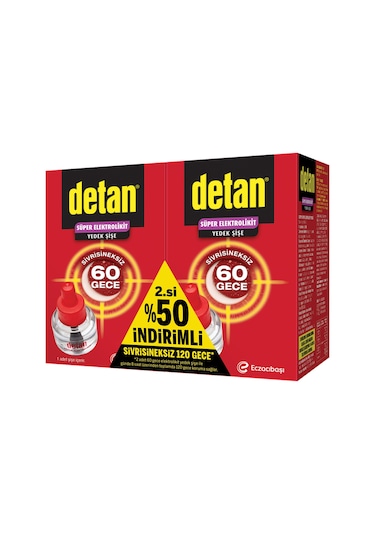 Detan 120 Gece Elektrolikit 2.si %50 Yedek