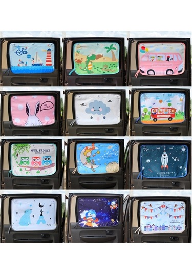 Sones Araba Perdesi Güneş Kremi Yalıtım Penceresi Güneşlik Kapağı Oto Aksesuarları, Boyutu: Yaklaşık 52 68cm, Rastgele Stil Teslimat