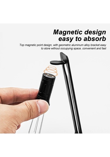 Reedark Ayarlanabilir 0.4mm 6 İğneli Kahve Dağıtıcı - Manyetik Tabanlı, 304 Çelik İğneler, Alüminyum Korkuluk, Parçalanabilir Ve Temizlenebilir Siyah