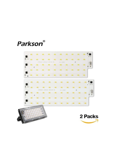 Beyaz 2 Adet/grup 50w Led Çip Projektör Ac 220v 240v Smd 2835 Projektör Spot Boncuk Led Sokak Lambası Manzara Dıy Aydınlatma İçin