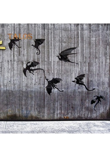 7 Adet/takım Cadılar Bayramı Uçan Ejderha Gotik Dıy Fantezi Duvar Sanatı Çıkartmaları Dekorasyon Komik Diğer