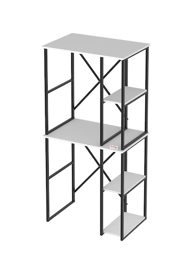 Bofigo Çamaşır Makinesi Dolabı Kurutma Makinesi Dolabı Metal Banyo Dolabı Mısra Beyaz