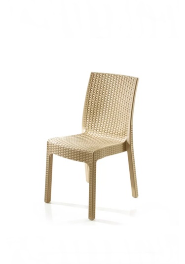 4 Kişilik 70x120 Cm Rattan Masa Takımı Camlı Kapuçino