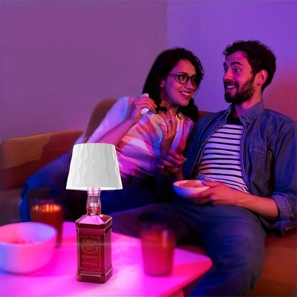 Trendooze Güneş022 Siyah Dal Desenli Led Masa Lambası 3 Renk Dokunmatik Şarj Edilebilir/ Siyah