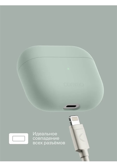 Commo  Airpods Uyumlu 3. Nesil İçin Koruyucu Kılıf Shield, Gri-yeşil 223725930 Siyah