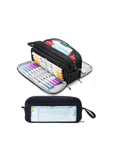 3 Bölmeli Kalem Kutusu Büyük Kapasiteli Kalem Kutusu Kalem Kutusu Kalem Çantası Diğer