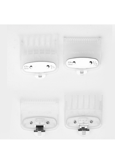 Yifomall Çift Boyutlu 1.5mm + 4.5mm Metal Destekli Şeffaf Saç Kesim Tarağı - 2'li Set