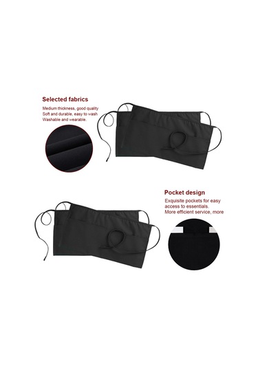 Yaozixa "su Geçirmez 2 Cepli Mutfak Önlüğü - Kadın/erkek İçin Konforlu Ve Pratik" Kahve