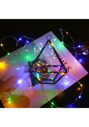 Novahub Taşınabilir Usb Şarjlı 50 Led Işıklı Dekoratif Aydınlatma, 8 Işık Modu Ve Uzaktan Kumandalı 5 Metre Çok Renkli İle Şık Dekorasyon Çok Renkli