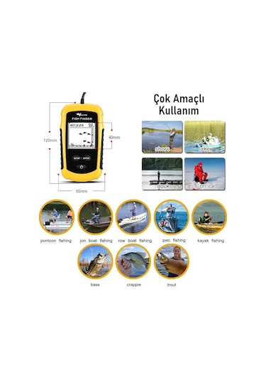 Valkyrie Taşınabilir Balık Bulucu 0,7-100m Derinlik Sonar