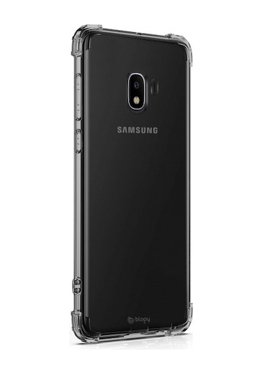 Blogy Galaxy J4 İle Uyumlu Crystal Fit Kılıf Smoke Black