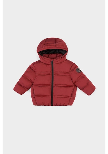 Defacto Erkek Bebek Kapüşonlu Fermuarlı Mont C6963a525aubr181 Bordo