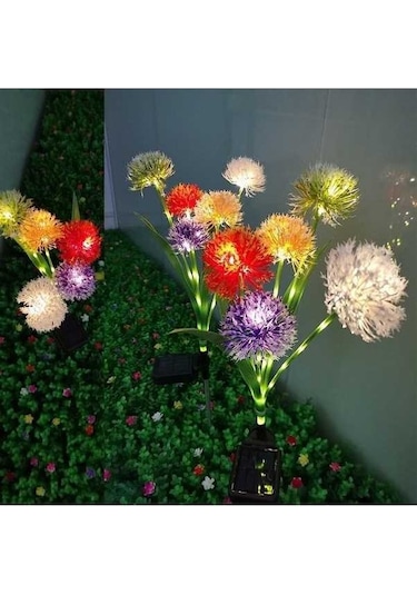 Besthome1 3 Başlı Güneş Enerjili Bahçe Yol Işığı, 2 Kutulu, Renk Değişen, Ip44 Su Geçirmez