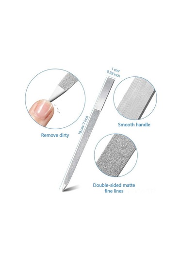 Shineyee "3'lü Paslanmaz Çelik Tırnak Törpüsü Seti: Çift Taraflı, Su Geçirmez Ve Dayanıklı"