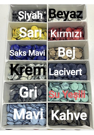 Bebek Düğmesi / Basketbol Top Model / 10 Adet - Beyaz