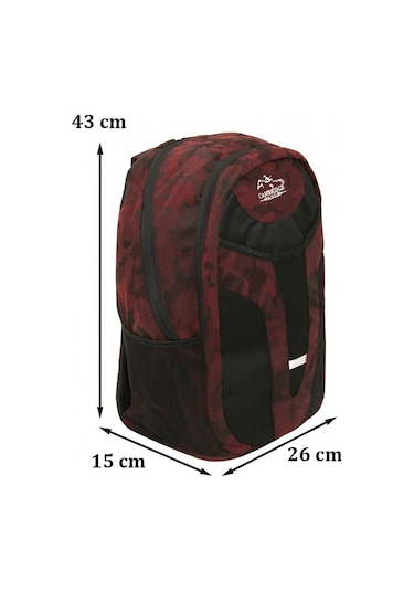 Cambridge Polo Club Kadın Sırt Çantası Yandan Cepli-Bordo