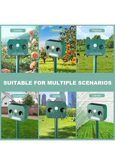 Ultrasonik Hayvan Kovucu Dış Mekan - Sincap Önleyici Cihaz - Su