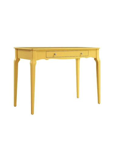 Wooding 110 Cm Masif Sarı Lake Bonamy Çalışma Masası Sarı