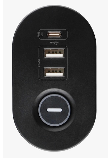 Masa Tipi Pd20w Akım Korumalı 3 Lü Priz 2xusb 1xtype-c Girişli Kablolu Priz Ftr19 1