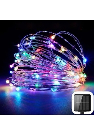 Novahub Güneş Enerjili Açık Işık Dize 8 Modlu Peri Masalı Güneş Led Işık Peyzaj Işığı 32m Colour