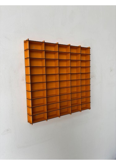 Oyuncak Araba Rafı Mobilya Turuncu