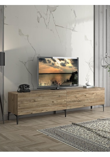 Wood'N Love Vega Premium 200 Cm Geniş Dolaplı Metal Ayaklı Tv Üni (533004083)