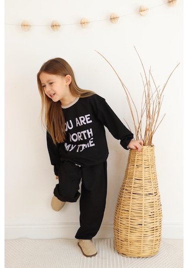 2 Li Takım Baskılı İki İp Siyah