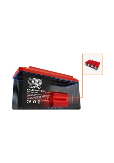 Outdo 12 Volt 100 Amper Dijital Ekranlı Akıllı Lityum Akü