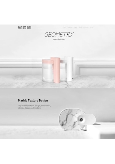 Xiaomi Sothıng Masa Üstü Ev Nemlendirici 260 Ml Protable Sessiz Masaüstü Usb Mını Ofis Yüz Hava Temizleme Klima İçin Beyaz Vv