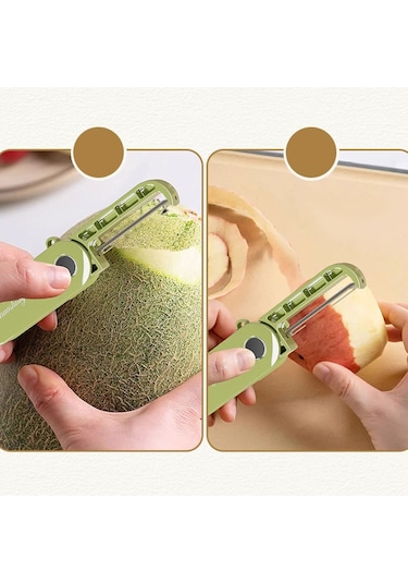 Cbtx Katlanır Depolama Mutfak Ev Kesme Bıçağı Açık Taşınabilir Paslanmaz Çelik Meyve Düzlemi Soyma Cihazı Mor