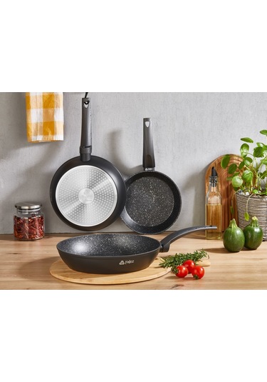 Falez Trio 3lü Tava Seti İndüksion Tabanlı
