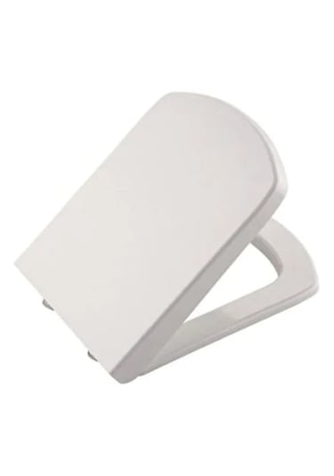 Kare Yavaş Kapanan Klozet Kapağı Amortisörlü Kapak Hijyenik Kapak Üstten Montajlı Kare Klozet Kapak Beyaz