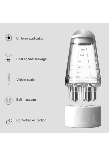 6 Ml Saç Derisi Aplikatör Mini Kafa Masaj Rulo Topu Fırça Saç Diğer