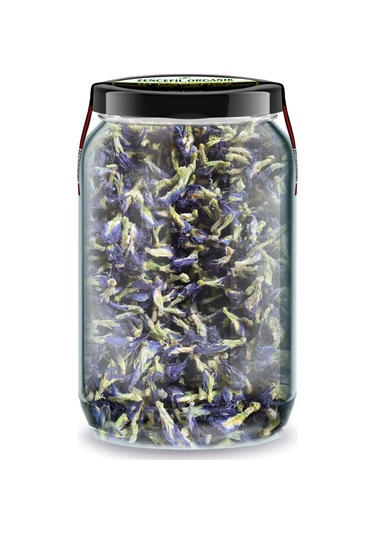 Mavi Kelebek Çiçeği Kurusu Bi Kavanoz 660 Cc. Cam Kavanoz Blue Butterfly Mavi Kelebek Çayı Sarmaşığı