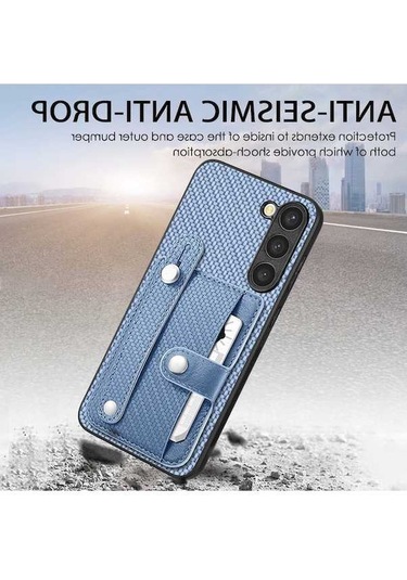 Wondernest Samsung Uyumlu S22 Kılıfı Kickstand Askılı Cüzdan Bıçak Alet 5g + Fa